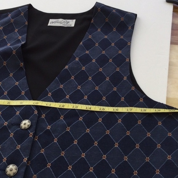 Vintage Vest by Ann Loy size L Dry Clean Only looks Great with jeans.  #349 - Picture 7 of 8